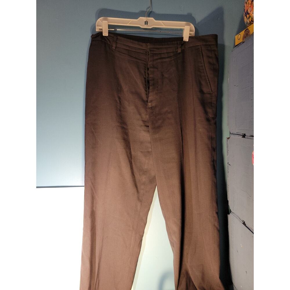 Axcess Mens Charcoal Gray Pleated Dress Pants Size 36x32